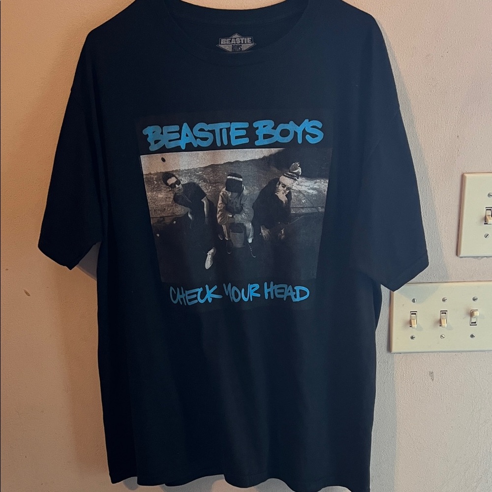 BEASTIE BOYS CHECK YOUR HEAD TEE BLACK SIZE XL